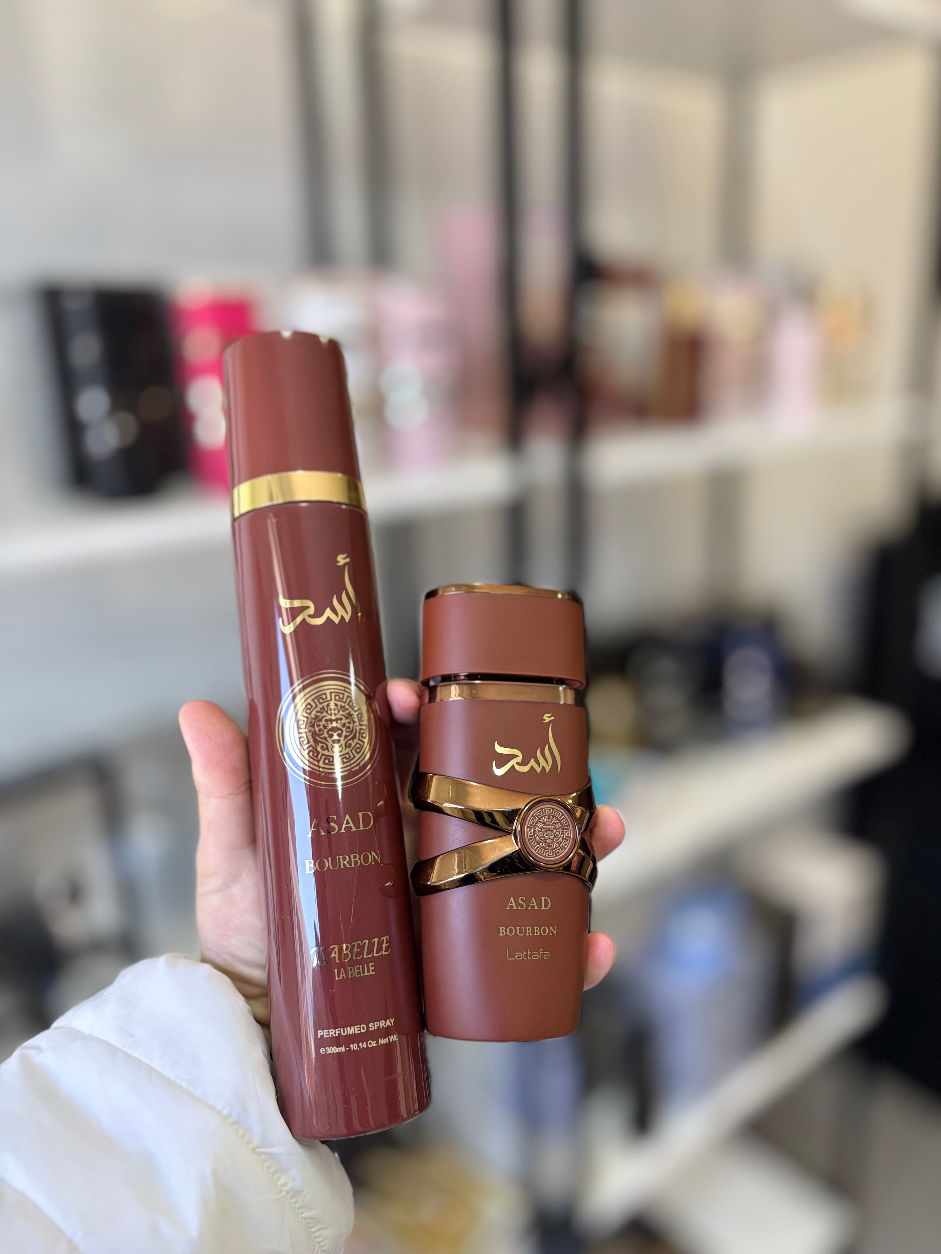 Kit Asad Bourbon Perfume 100ml + Body Splash 300ml