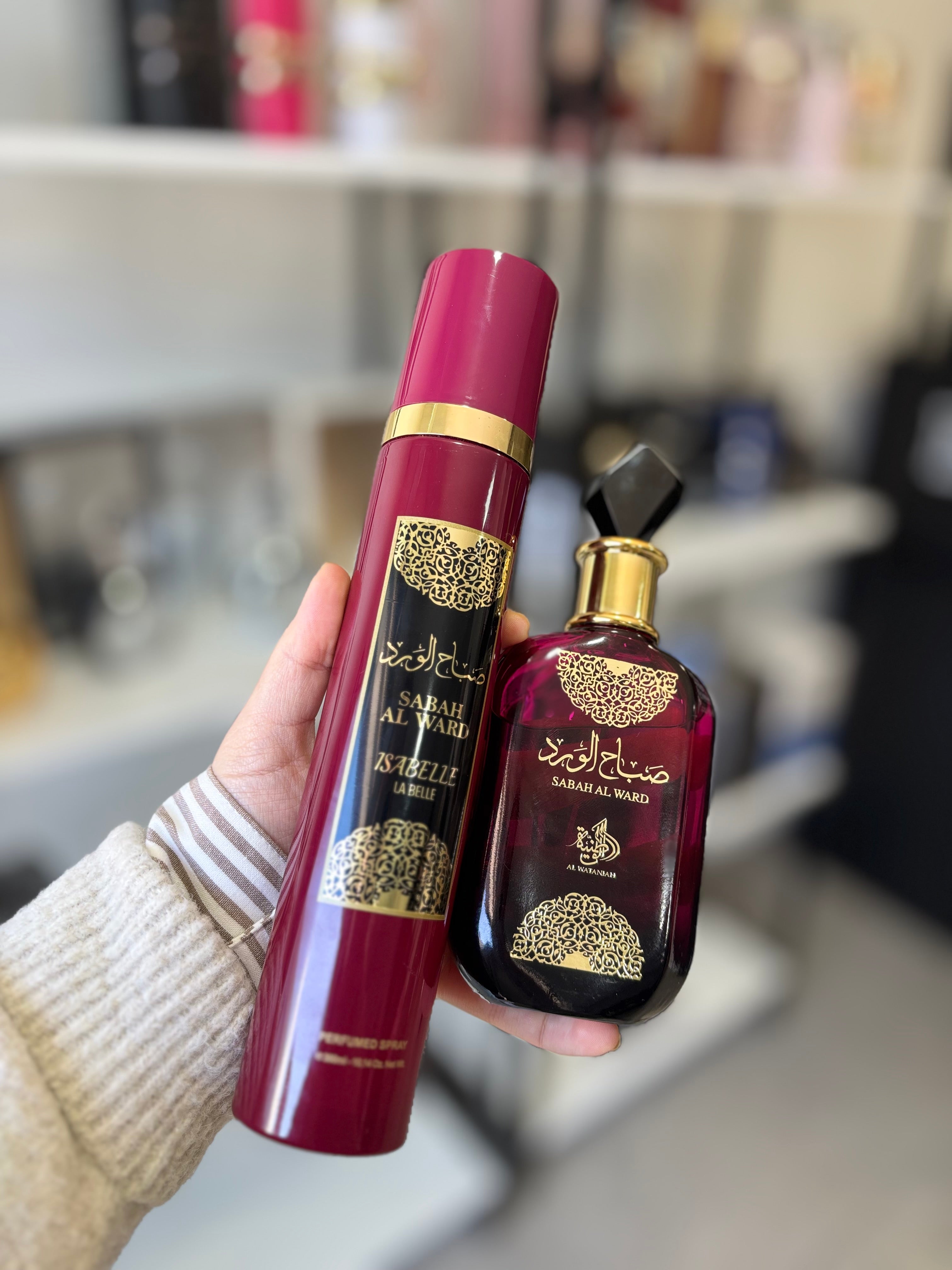Kit Sabah Al Ward Perfume 100ml + Body Splash 300ml