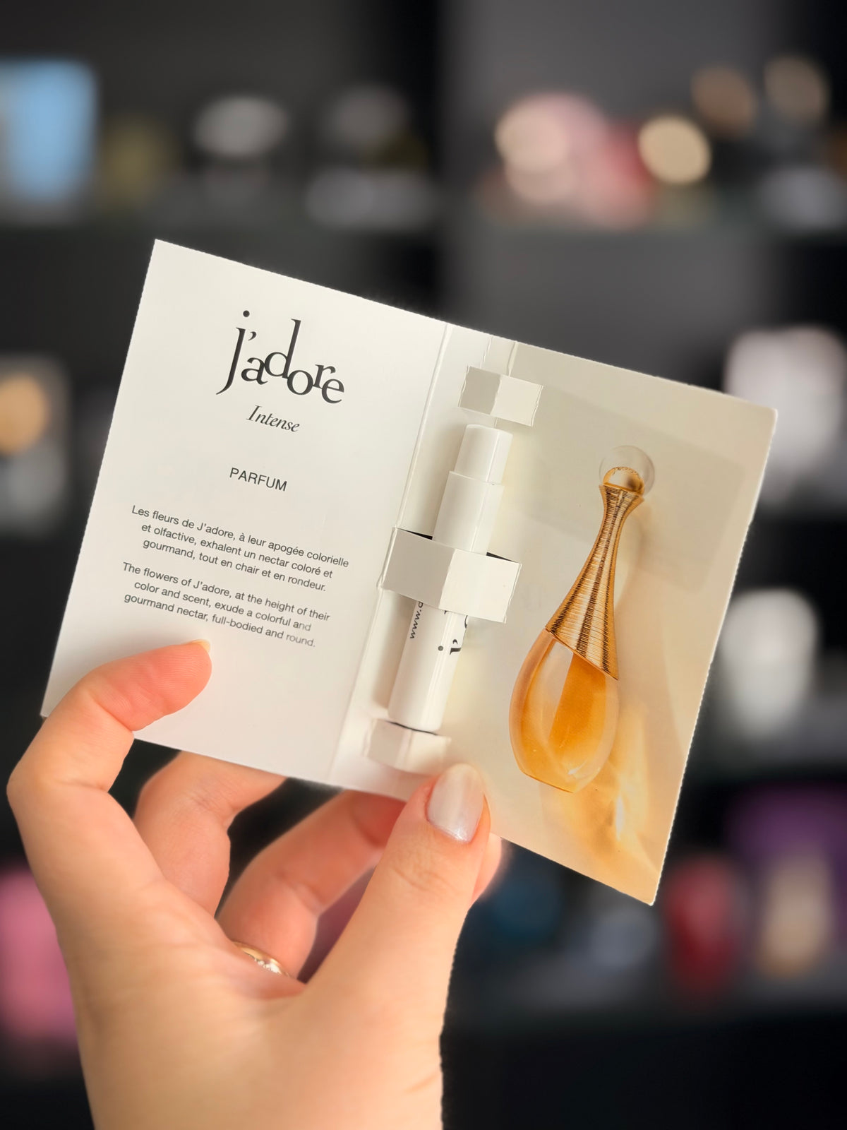 Flaconete 1,5ml - Jadore Parfum Intense LANÇAMENTO