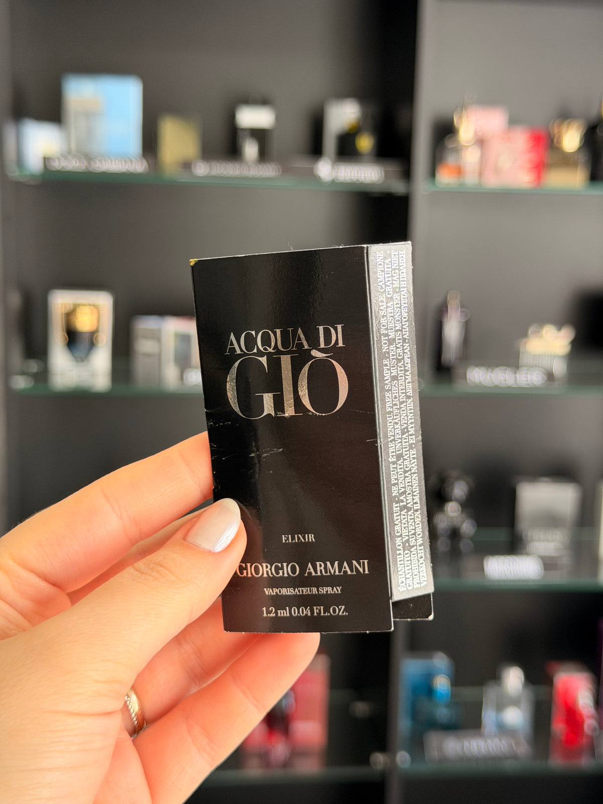 Flaconete 1,5ml - Acqua Di Gio Elixir LANÇAMENTO