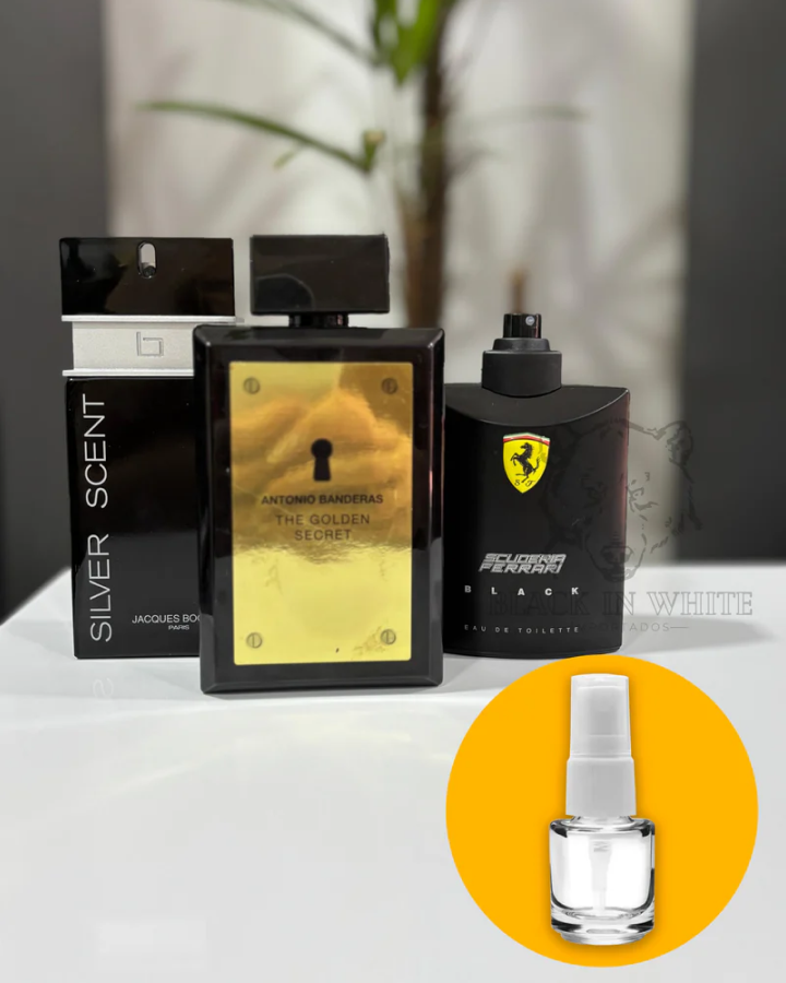 Decants 5ml - Silver Scent, Golden Secret e Ferrari