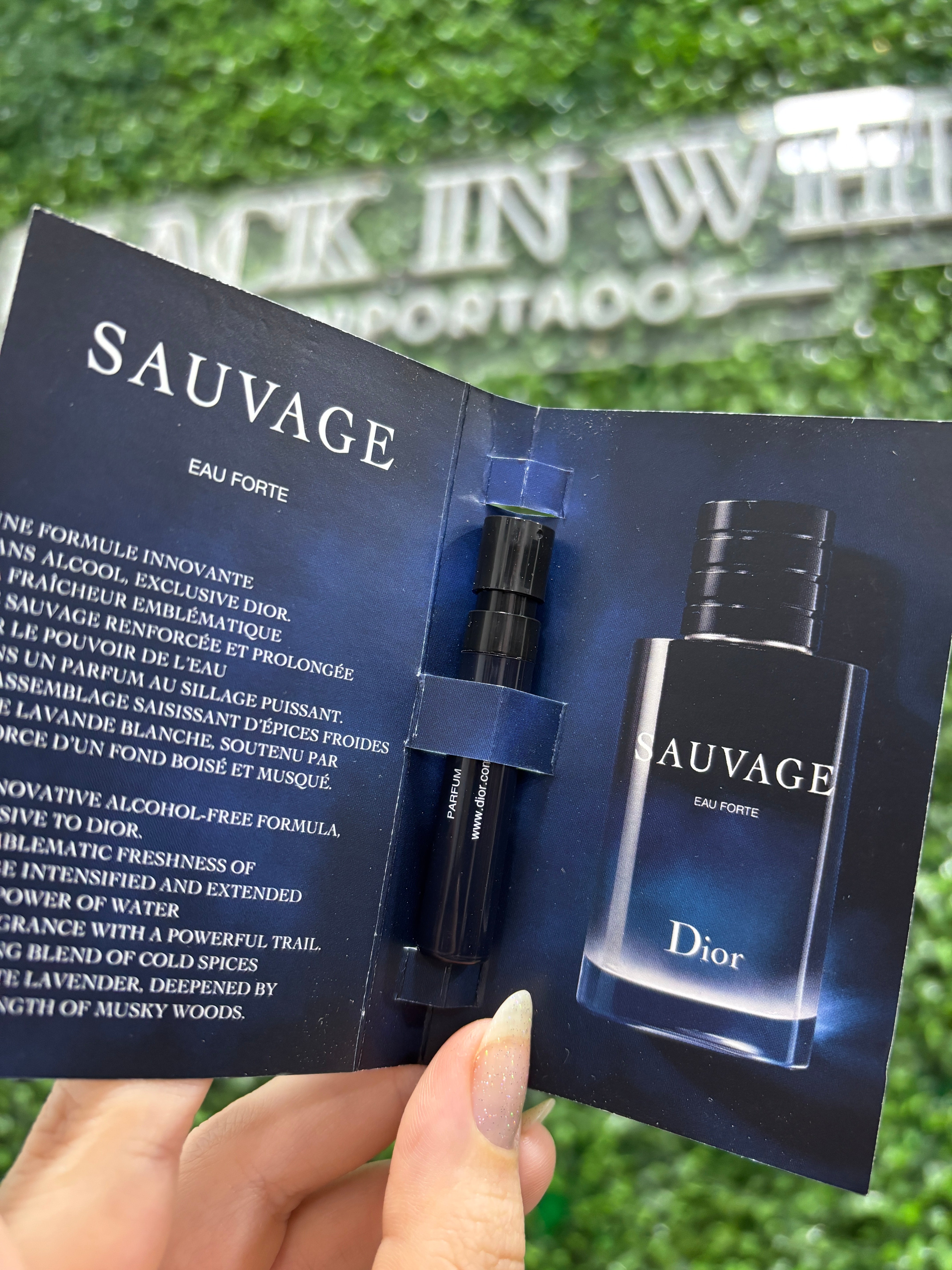 Flaconete 1,5ml - Sauvage Eau Forte LANÇAMENTO